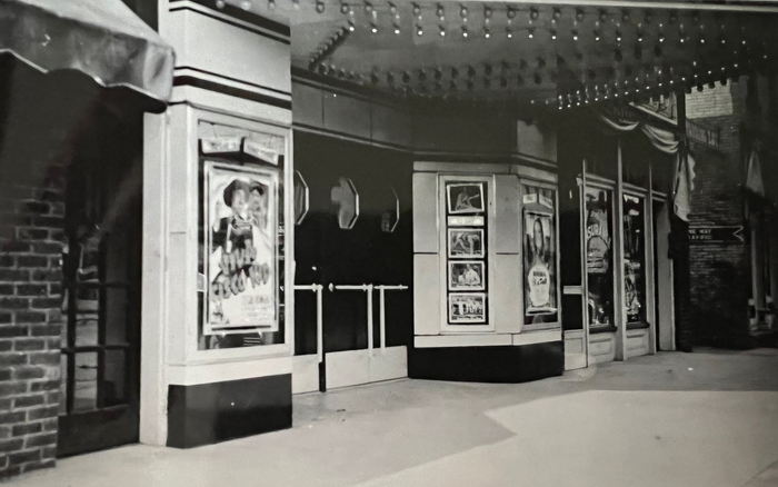 Strand Theatre Entrance - Tecumseh photo by Al Johnson 1940  Strand Theatre, Tecumseh